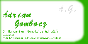 adrian gombocz business card